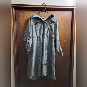 Olive Green Utility Dress